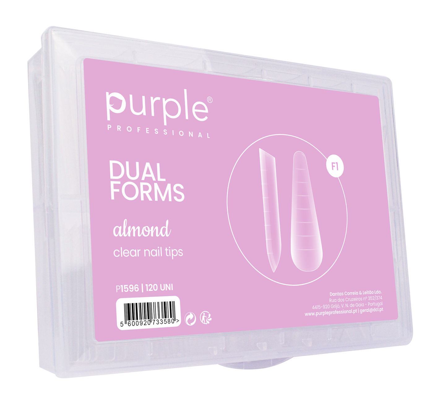 Dual Forms Amandel Transparante Nageltips