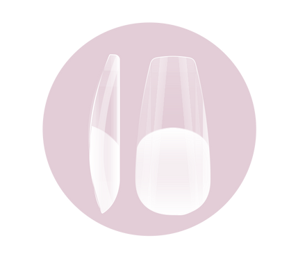 Soft Gel Tips Press On - Ballerina - Medium Half Matte - Pipa Cosmetics