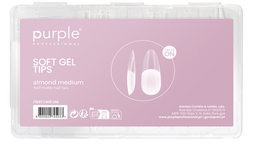 Magic Gel Tips Press On - Almond - Medium Half Matte