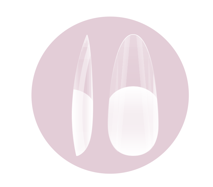 Magic Gel Tips Press On - Almond - Medium Half Matte - Pipa Cosmetics