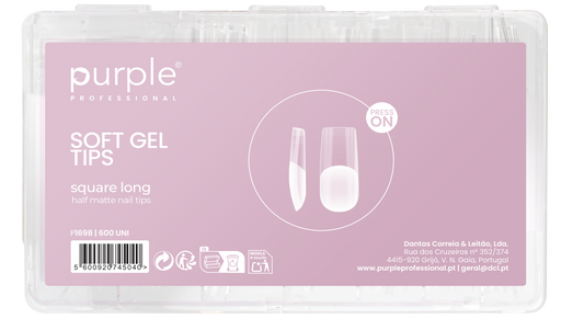 Magic Gel Tips Press On - Square - Medium Half Matte