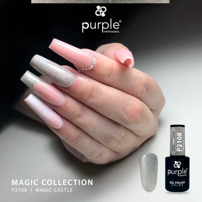 Gel Polish Magic Castle glitter