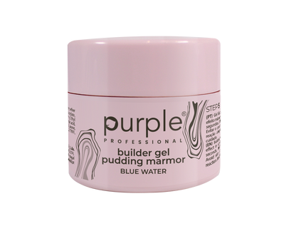 Builder gel Pudding Marmor Blue Water - Pipa Cosmetics