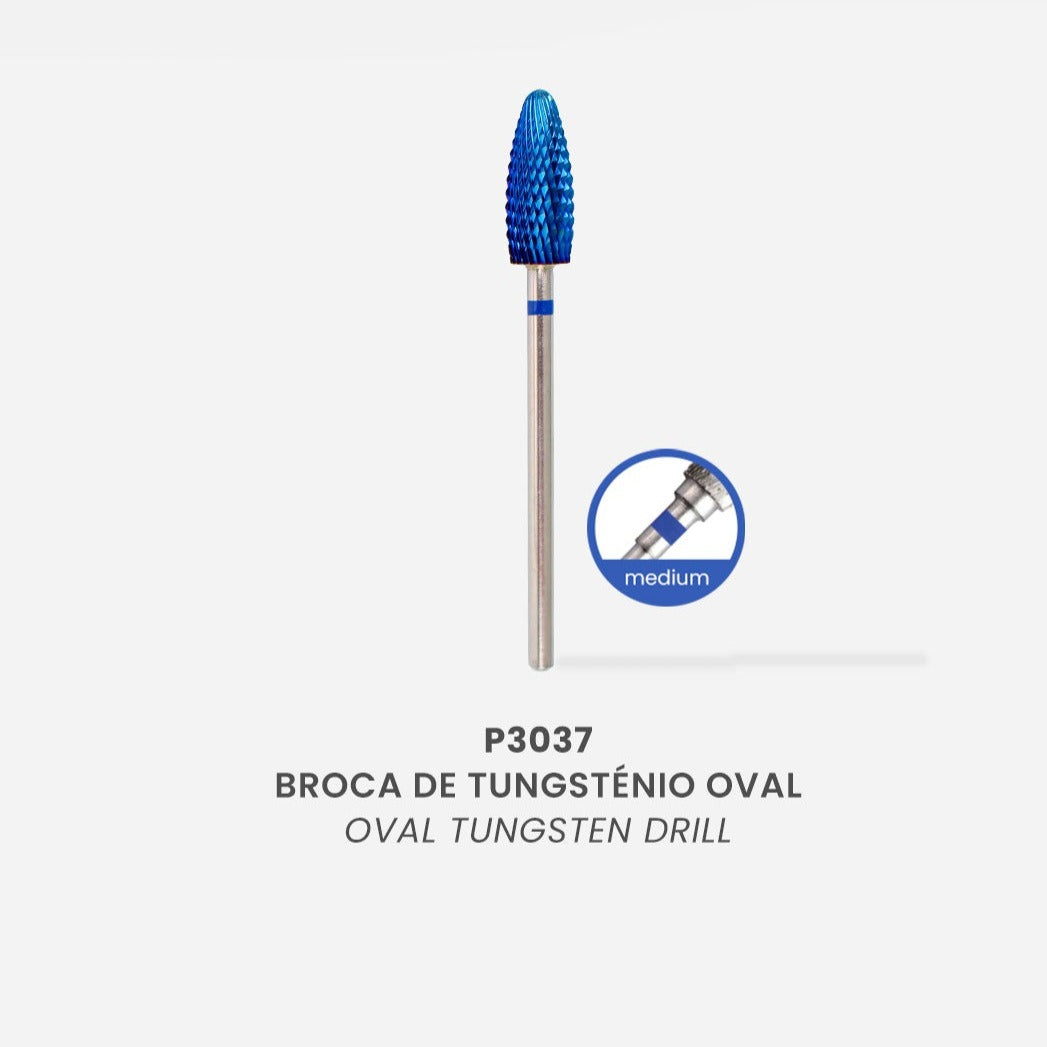 Tungsten Nail Drill -  Oval 6x14.5mm (medium)