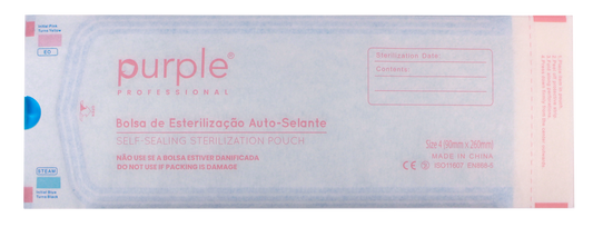 Self-Sealing Sterilization Pouches Size 4 - 90mmx260mm