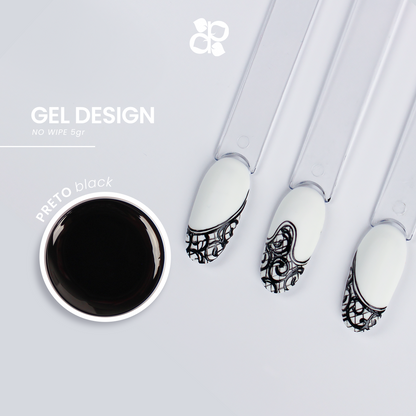 Gel Design Black No Wipe