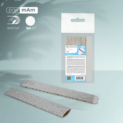 PapmAm disposable files for SMART 22 straight nail files  180 grit (50 pcs) - Pipa Cosmetics Staleks Pro