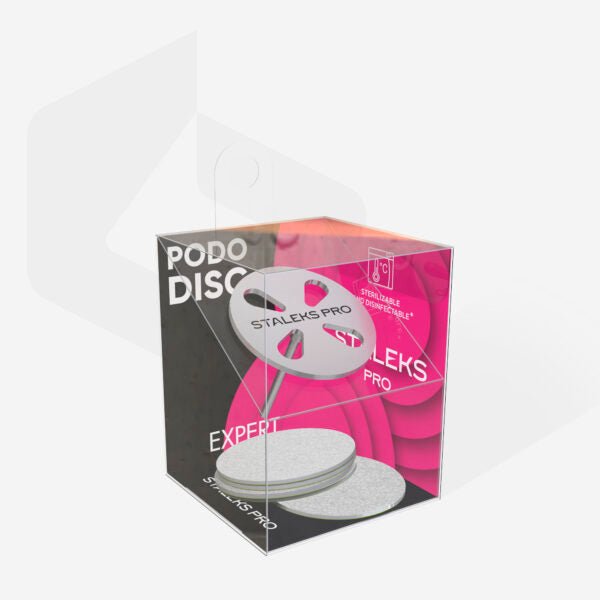 Pedicure disc PODODISC EXPERT L and set of disposable file 180 grit 5 pc (25 mm) - Pipa Cosmetics Staleks Pro