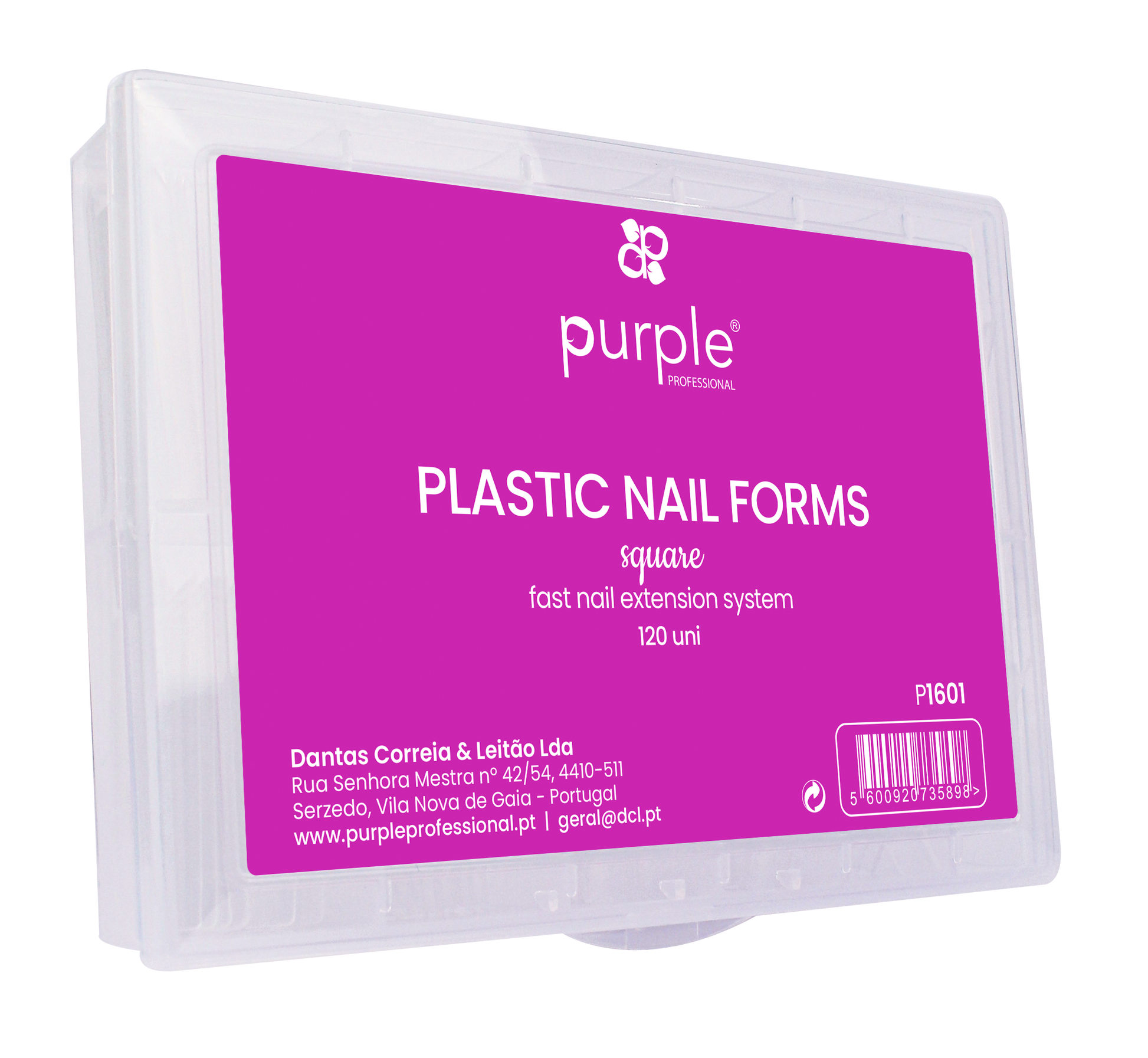 Plastic Square Nail Forms - Pipa Cosmetics Purple Professional®