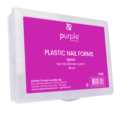Plastic Square Nail Forms - Pipa Cosmetics Purple Professional®
