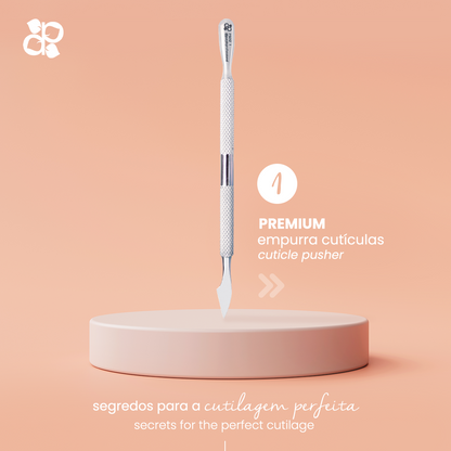 Premium Cuticle Pusher 1 130mm (japanese stainless steel) - Pipa Cosmetics Purple Professional®