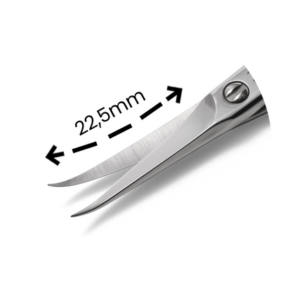 Premium Cuticle Scissor 005 95mm Hooked Point 22,5mm - Pipa Cosmetics Purple Professional®