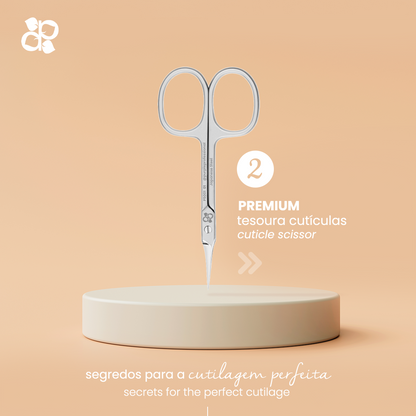 Premium Cuticle Scissor 01 96mm (japanese stainless steel) - Pipa Cosmetics Purple Professional®