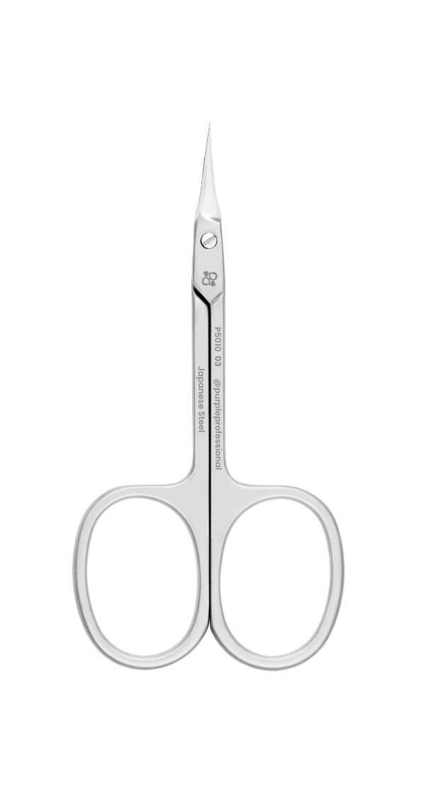 Premium Cuticle Scissor 03 90mm (japanese stainless steel) - Pipa Cosmetics Purple Professional®