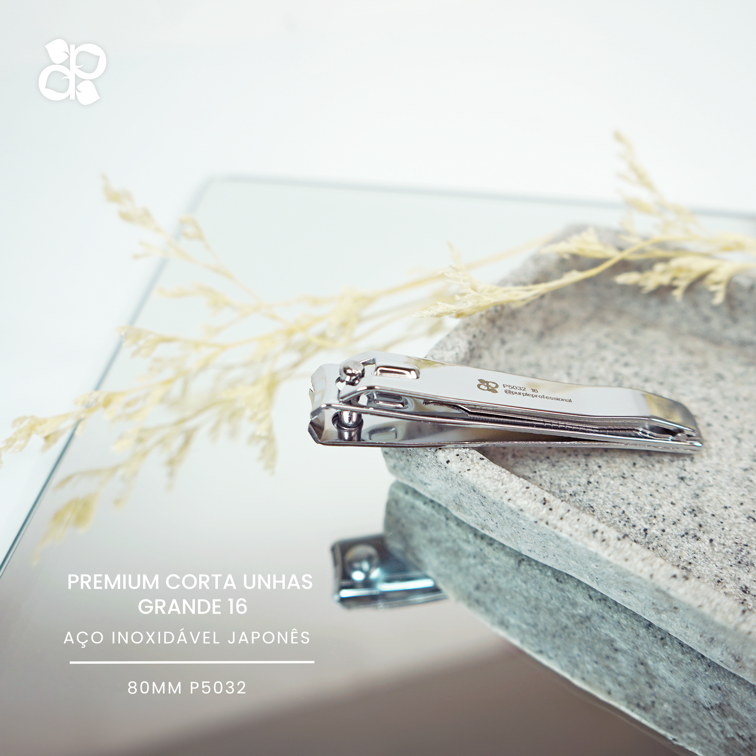 Premium Nail Cutter Large 16 80mm - Pipa Cosmetics Purple Professional® 