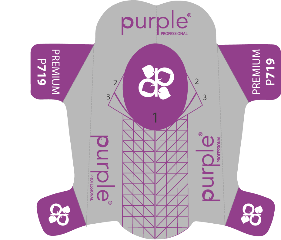 Premium Nail Forms - Pipa Cosmetics Purple Professional®