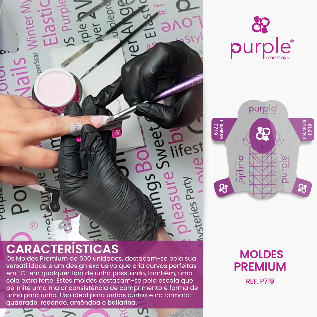 Premium Nail Forms - Pipa Cosmetics Purple Professional®