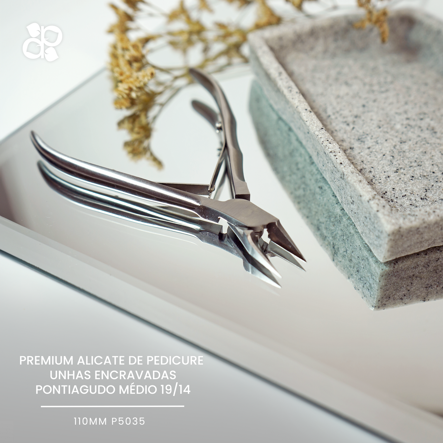 Premium Pedicure Nipper Ingrown Nails Medium Pointed 19 110mm - Pipa Cosmetics Purple Professional® 