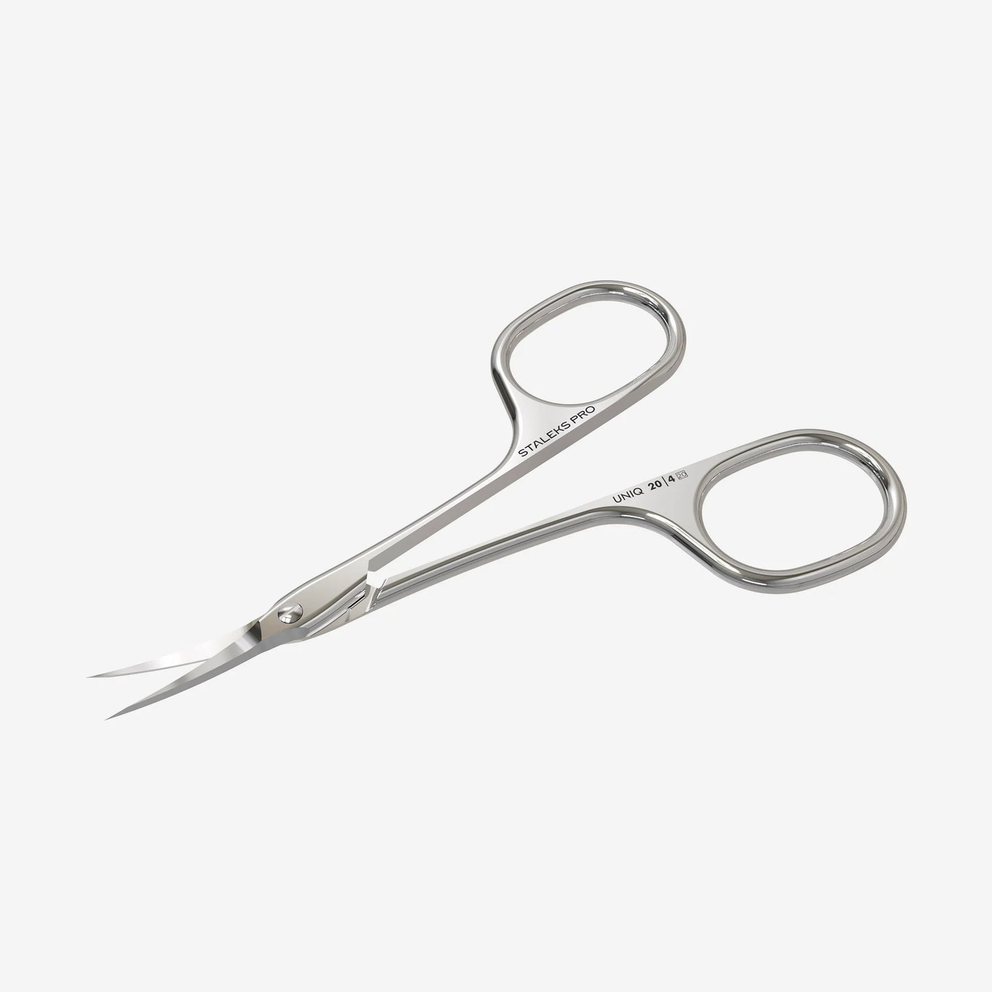 Professional cuticle scissors "Asymmetrical" UNIQ 20 TYPE 4 - Pipa Cosmetics Staleks Pro