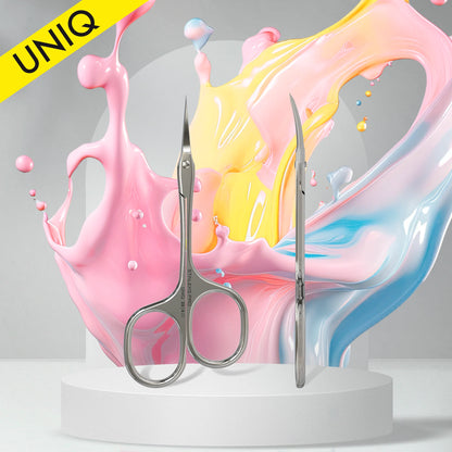 Professional cuticle scissors "Asymmetrical" UNIQ 20 TYPE 4 - Pipa Cosmetics Staleks Pro