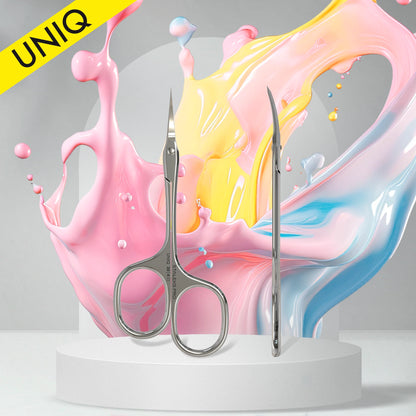 Professional cuticle scissors "Asymmetrical" UNIQ 30 TYPE 4 - Pipa Cosmetics Staleks Pro