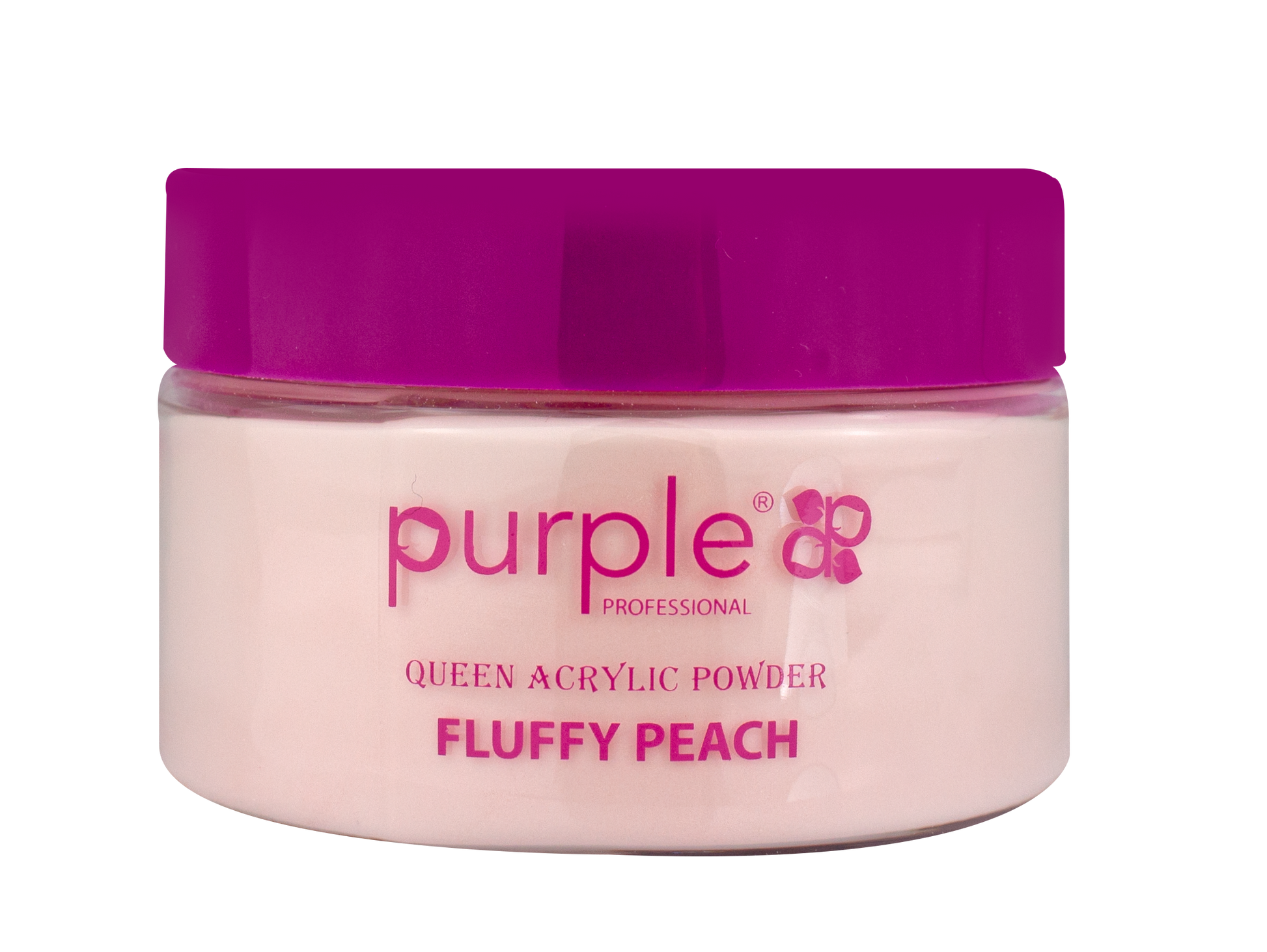 Queen Acrylic Powder Fluffy Peach  50gr - Pipa Cosmetics Purple Professional®