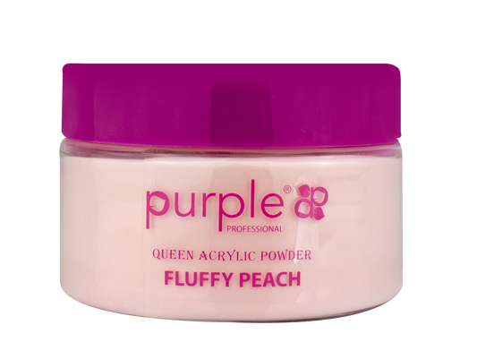 Queen Acrylic Powder Fluffy Peach  50gr - Pipa Cosmetics Purple Professional®