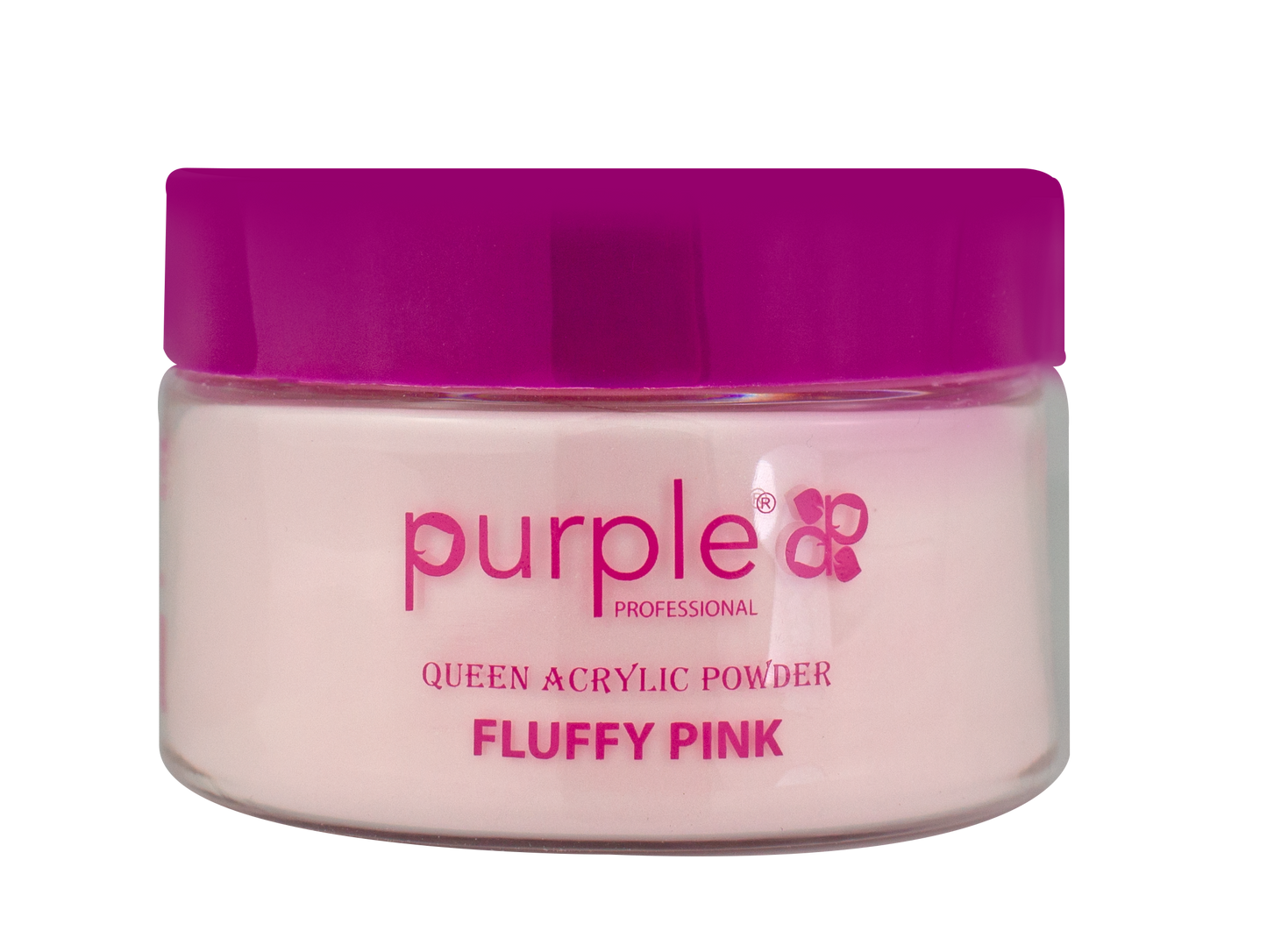 Queen Acrylic Powder Fluffy Pink  50gr - Pipa Cosmetics Purple Professional®