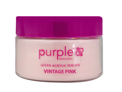 Queen Acrylic Powder Vintage Pink 50gr - Pipa Cosmetics Purple Professional®