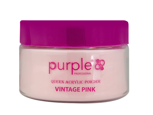 Queen Acrylic Powder Vintage Pink 50gr - Pipa Cosmetics Purple Professional®