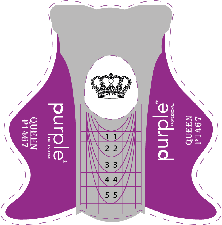 Queen Nail Forms - Pipa Cosmetics Purple Professional®
