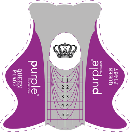 Queen Nail Forms - Pipa Cosmetics Purple Professional®