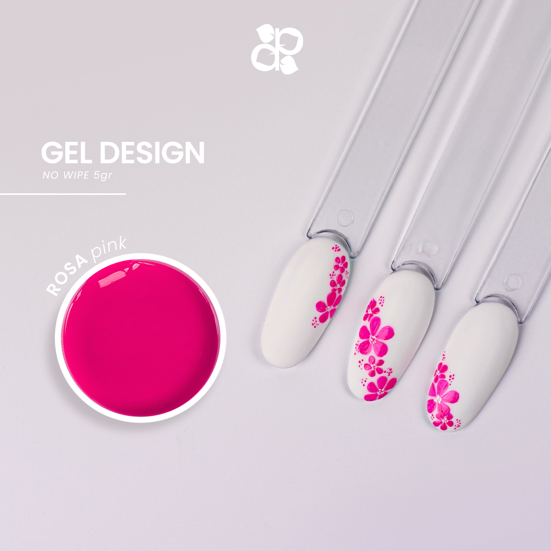 Gel Design Pink No Wipe