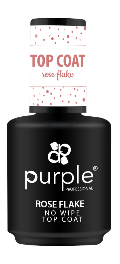 Rose Flake No Wipe Top Coat - Pipa Cosmetics Purple Professional®