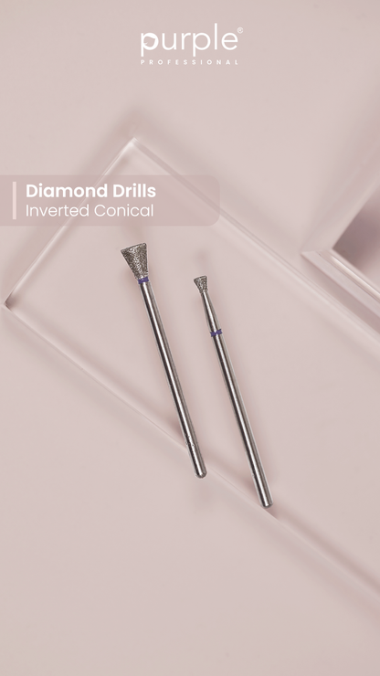Russian Manicure Nail Drill - Inverted Cone 2.6x2.6mm (medium) - Pipa Cosmetics
