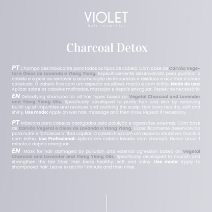 Shampoo Charcoal Detox - Pipa Cosmetics Violet Hair Cosmetics®