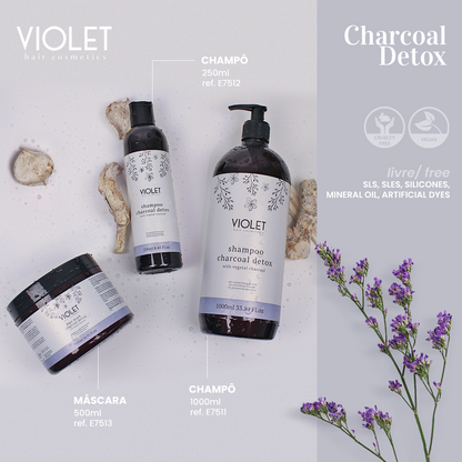 Shampoo Charcoal Detox - Pipa Cosmetics Violet Hair Cosmetics®