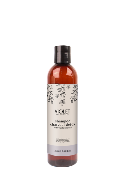 Shampoo Charcoal Detox 250ml - Pipa Cosmetics Violet Hair Cosmetics®