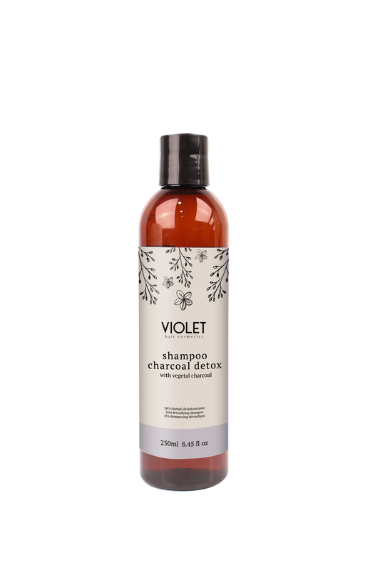 Shampoo Charcoal Detox 250ml - Pipa Cosmetics Violet Hair Cosmetics®