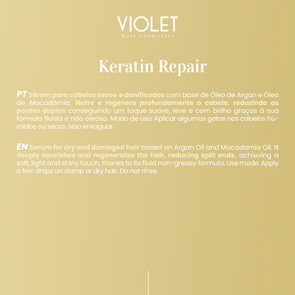 Shampoo Keratin Repair - Pipa Cosmetics Violet Hair Cosmetics®
