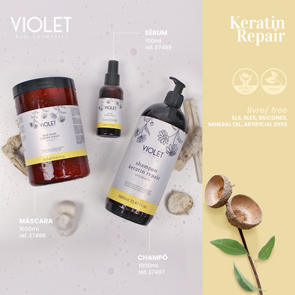 Shampoo Keratin Repair - Pipa Cosmetics Violet Hair Cosmetics®