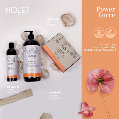 Shampoo Power Force - Pipa Cosmetics Violet Hair Cosmetics®