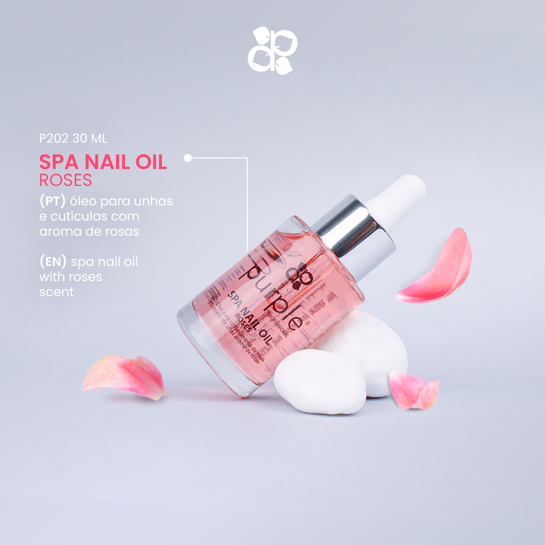 Spa Nail Oil Roses 30 ml - Pipa Cosmetics Purple Professional®