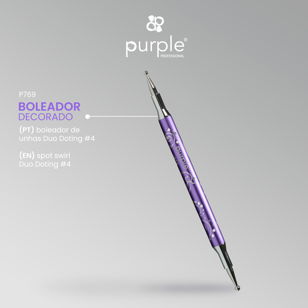 Spot Swirl Duo Dotting #4 (metallic handle) - Pipa Cosmetics Purple Professional®