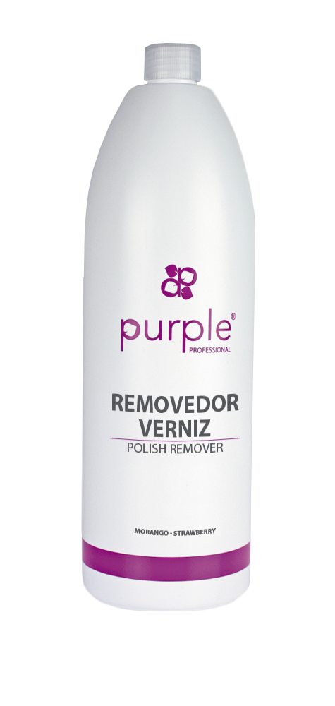 Strawberry Glycerin Nail Polish Remover 1000 ml - Pipa Cosmetics Purple Professional®