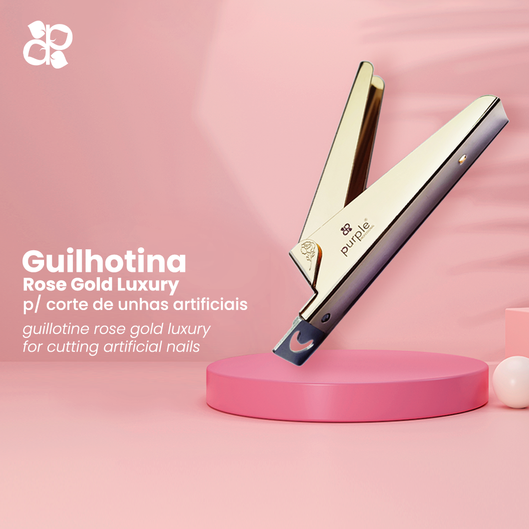 Tip Cutter Rose Gold Luxury - Pipa Cosmetics Purple Professional®