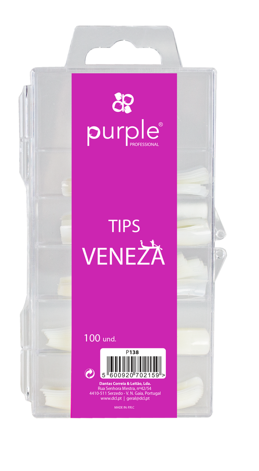 Tips Veneza Clear - Pipa Cosmetics Purple Professional®