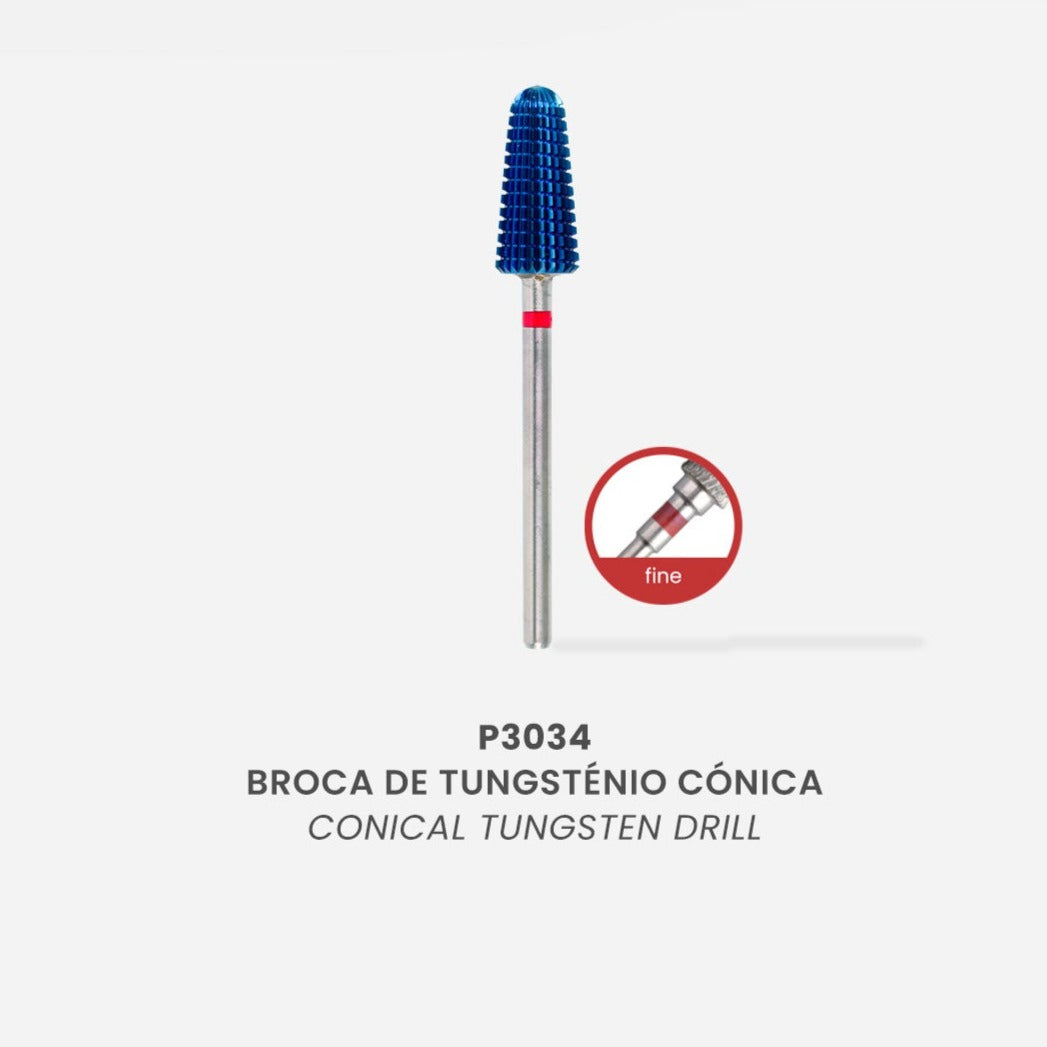 Tungsten Nail Drill - Conical Round Top 6.8x15mm (fine) - Pipa Cosmetics Purple Professional®