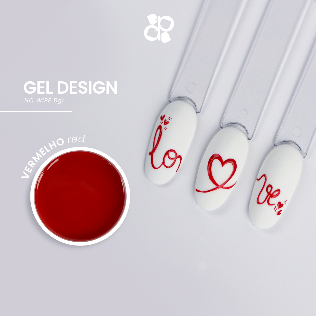 Gel Design Red No Wipe