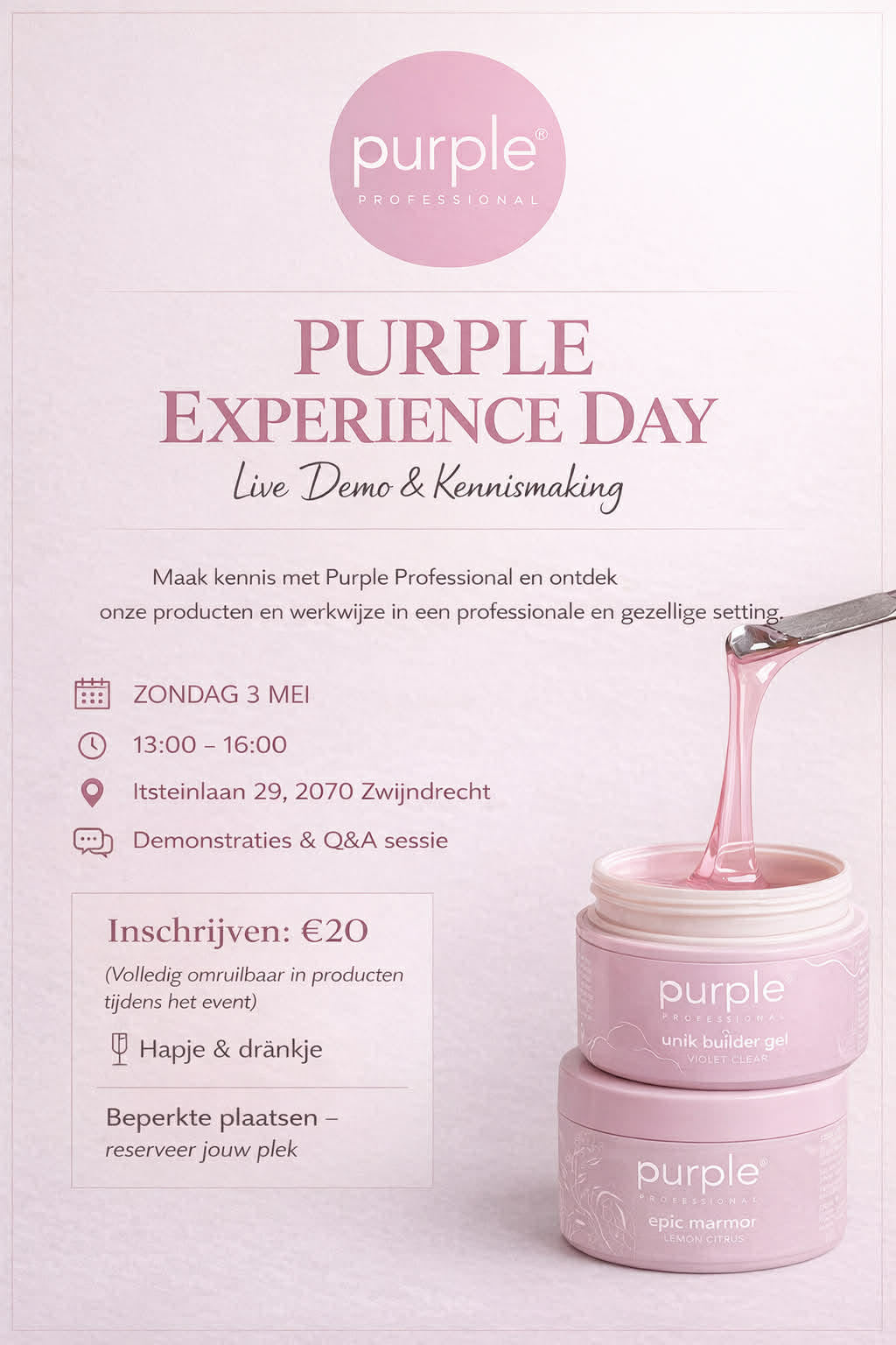 Purple Experience Day – Live Demo & Discovery - Pipa Cosmetics